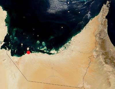 Location of Jebel Dhanna (Source: ADIAS)