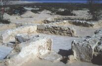 Sir Bani Yas - View of the east wing of the monastery (site SBY9) (Photograph by Dr Mark Beech)
