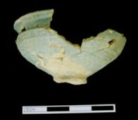Sir Bani Yas - Green glazed bowl from the monastery (site SBY9) (Photograph by ADIAS)