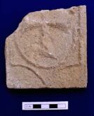 Sir Bani Yas - Carved stone cross from the monastery (site SBY9) (Photograph by Dr Mark Beech)