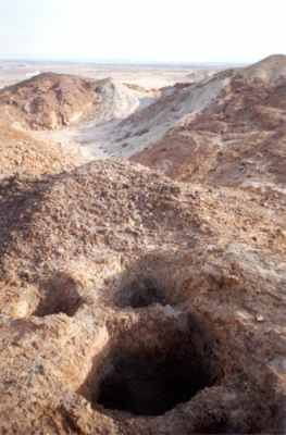 View of the sulphur mines at Jebel Dhanna  (Photograph by ADIAS)